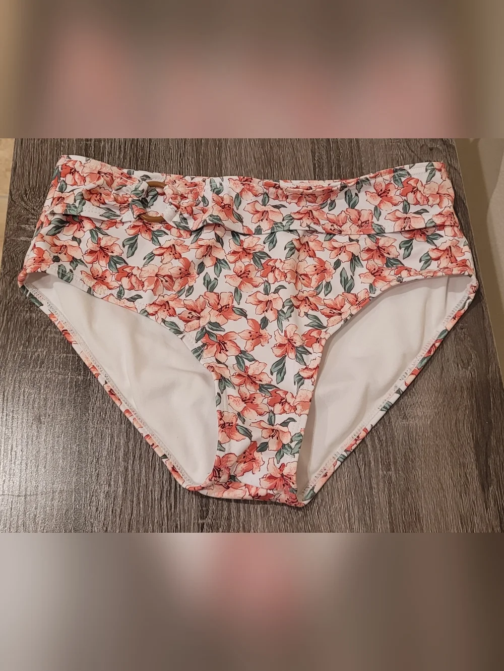 Janie And Jack Floral Ruffle Two-Piece Bikini Set - Size 12 - Picture 7 of 7